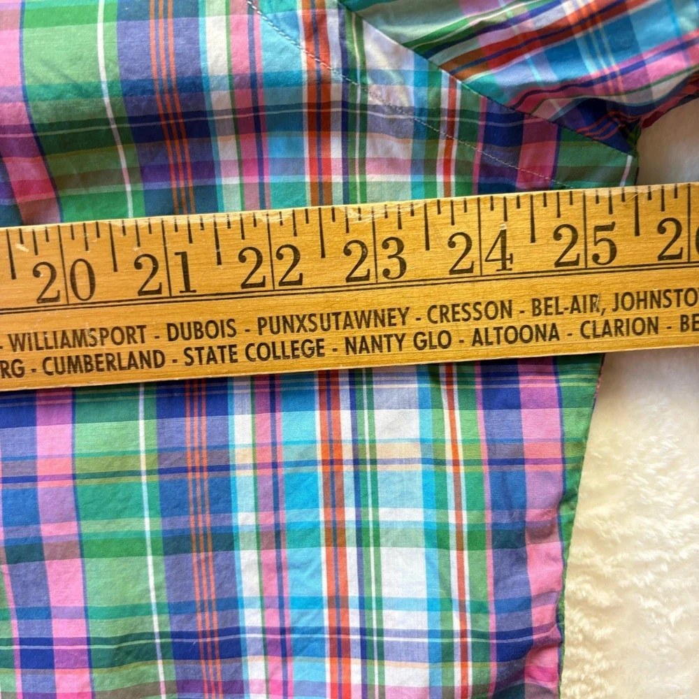 Polo‎ Ralph Lauren Plaid Button Down Shirt Men Sz XL Multi Colorful Cotton